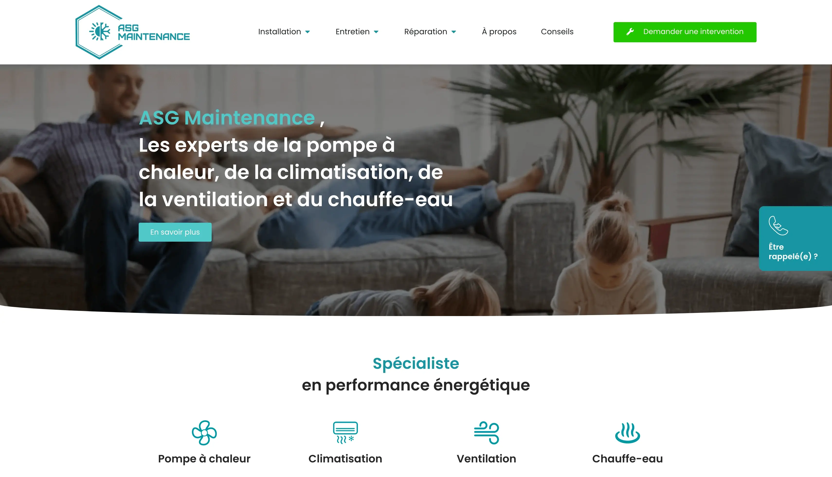 ASG Maintenance : Conception d’un site WordPress connecté à Google Sheets pour automatiser la gestion des interventions.