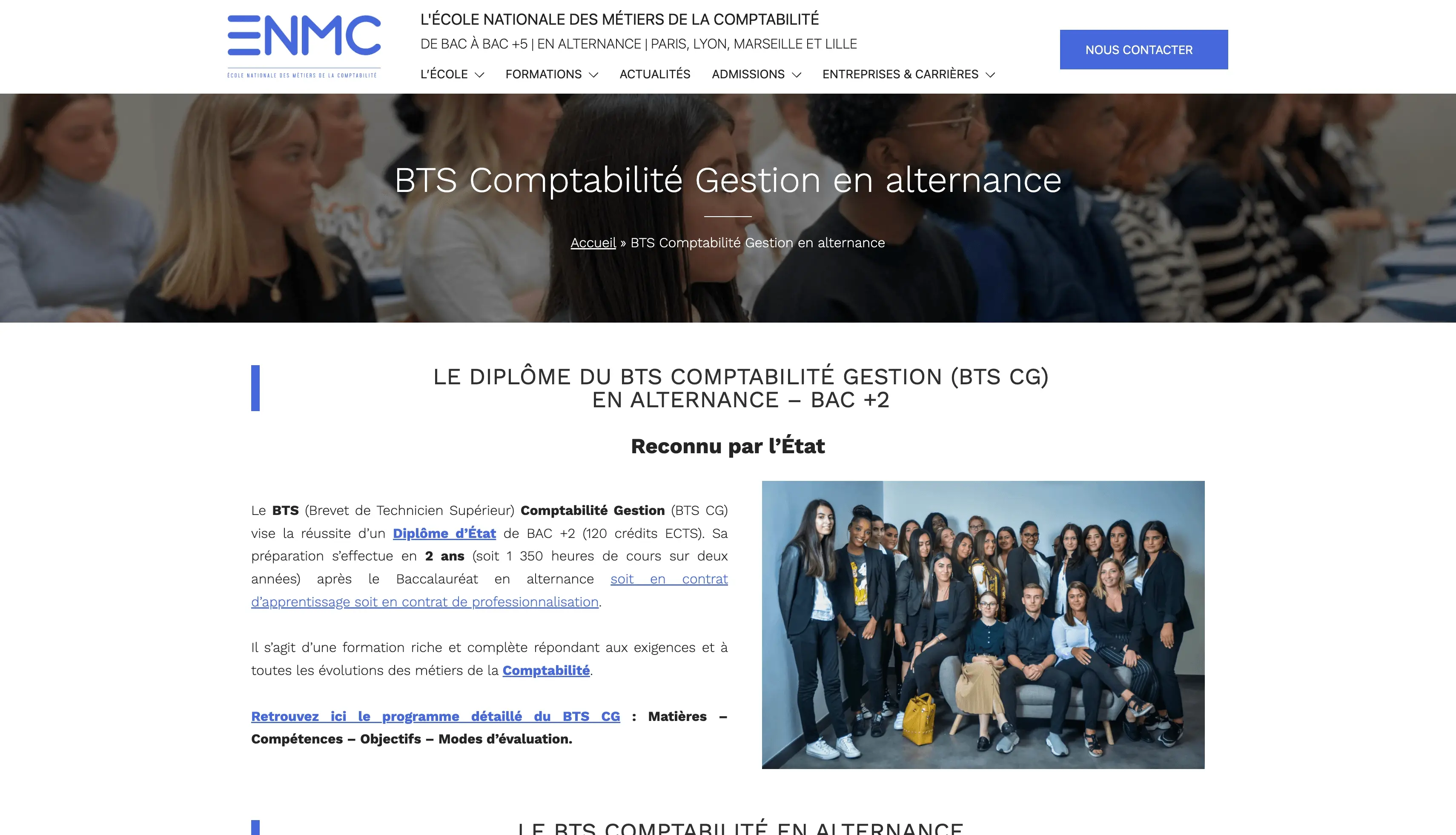 École ENMC : Déploiement d’un site institutionnel WordPress connecté à Hubspot pour la gestion des leads.