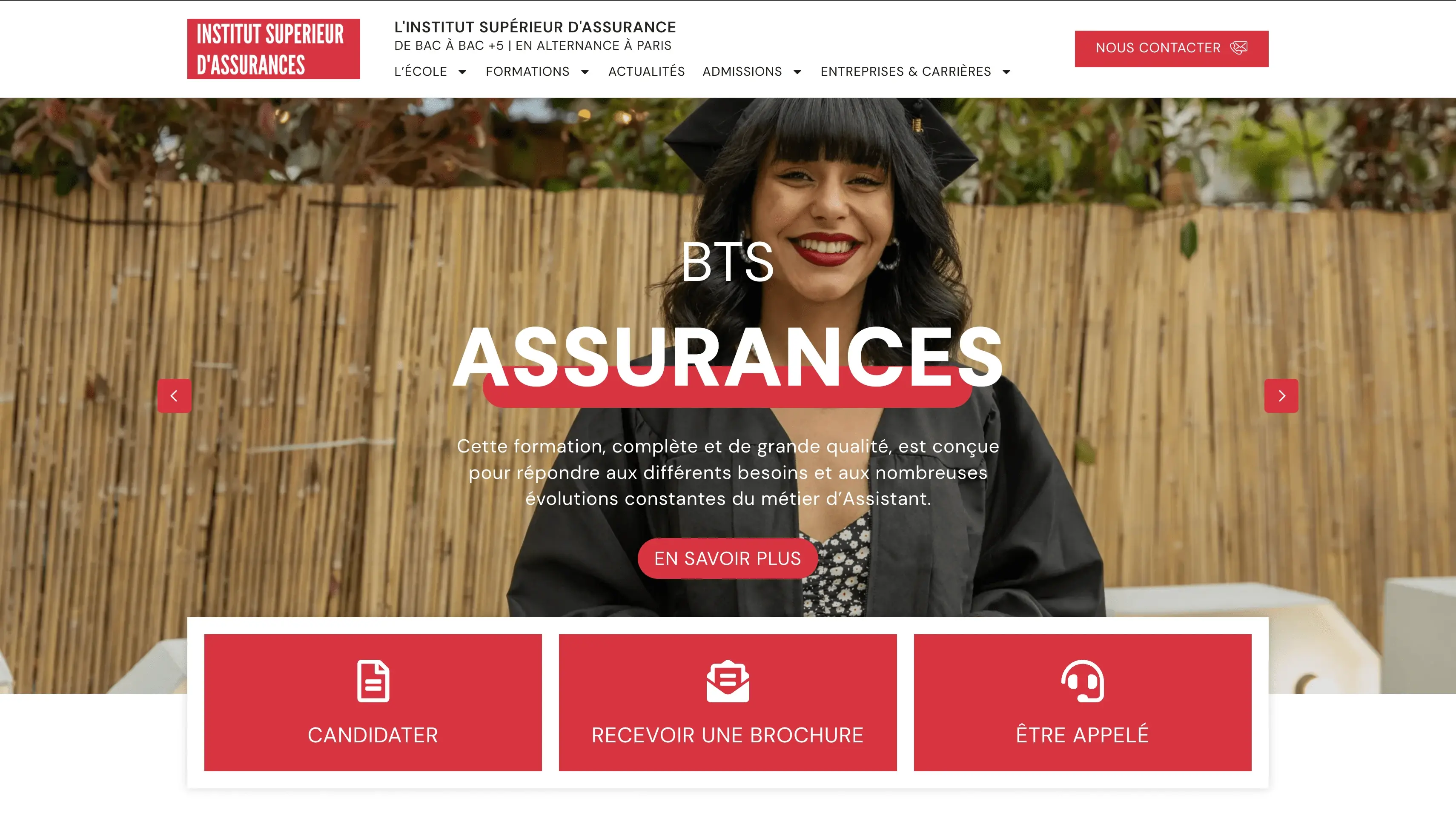 École ISA : Site vitrine WordPress interfacé avec Hubspot pour améliorer le suivi des prospects et candidatures.