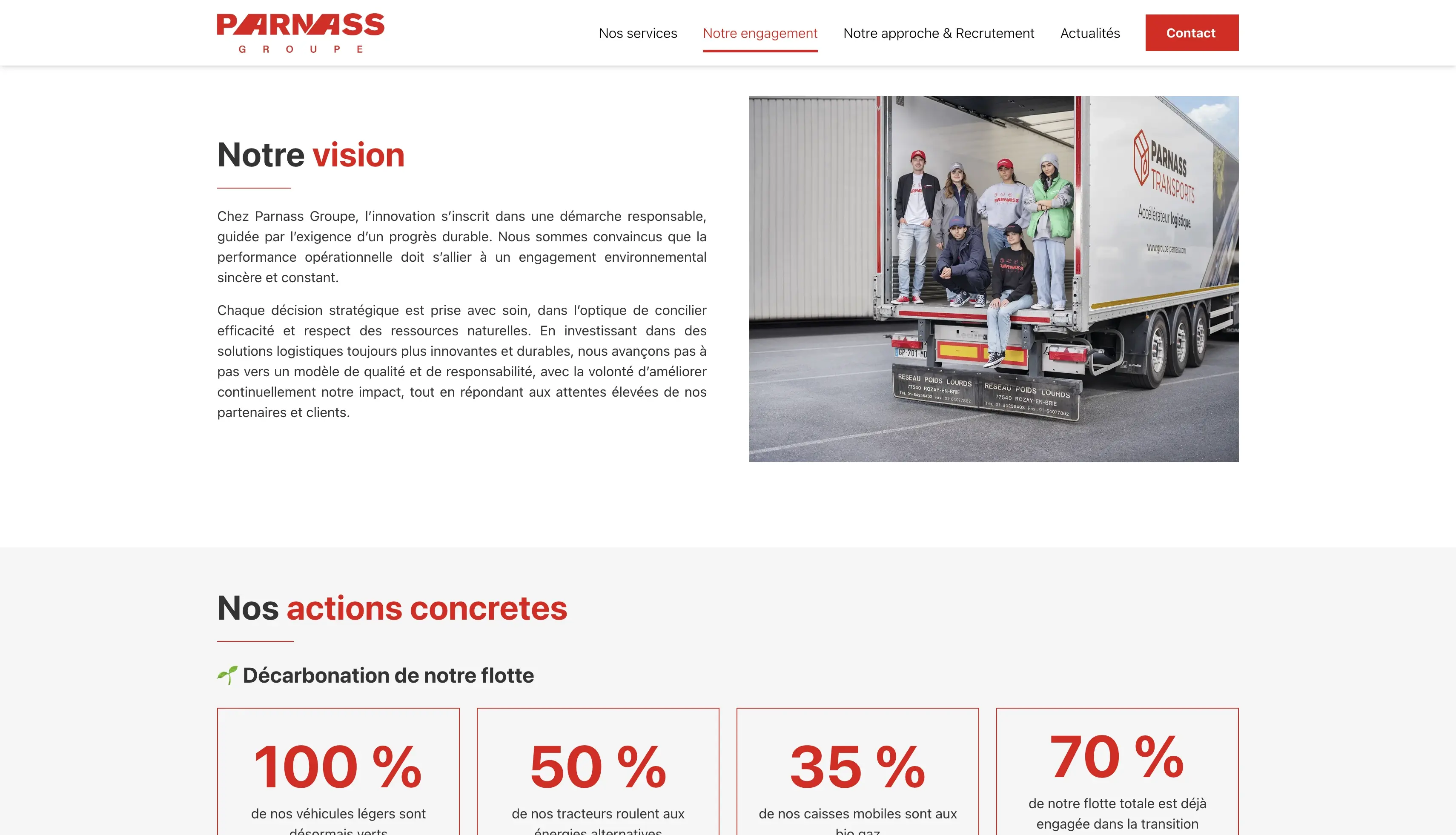 Groupe Parnass : Refonte globale de l’écosystème digital du Groupe Parnass : site principal, Parnass City, Parnass Express et Parnass Transport, pour une image de marque cohérente et moderne.