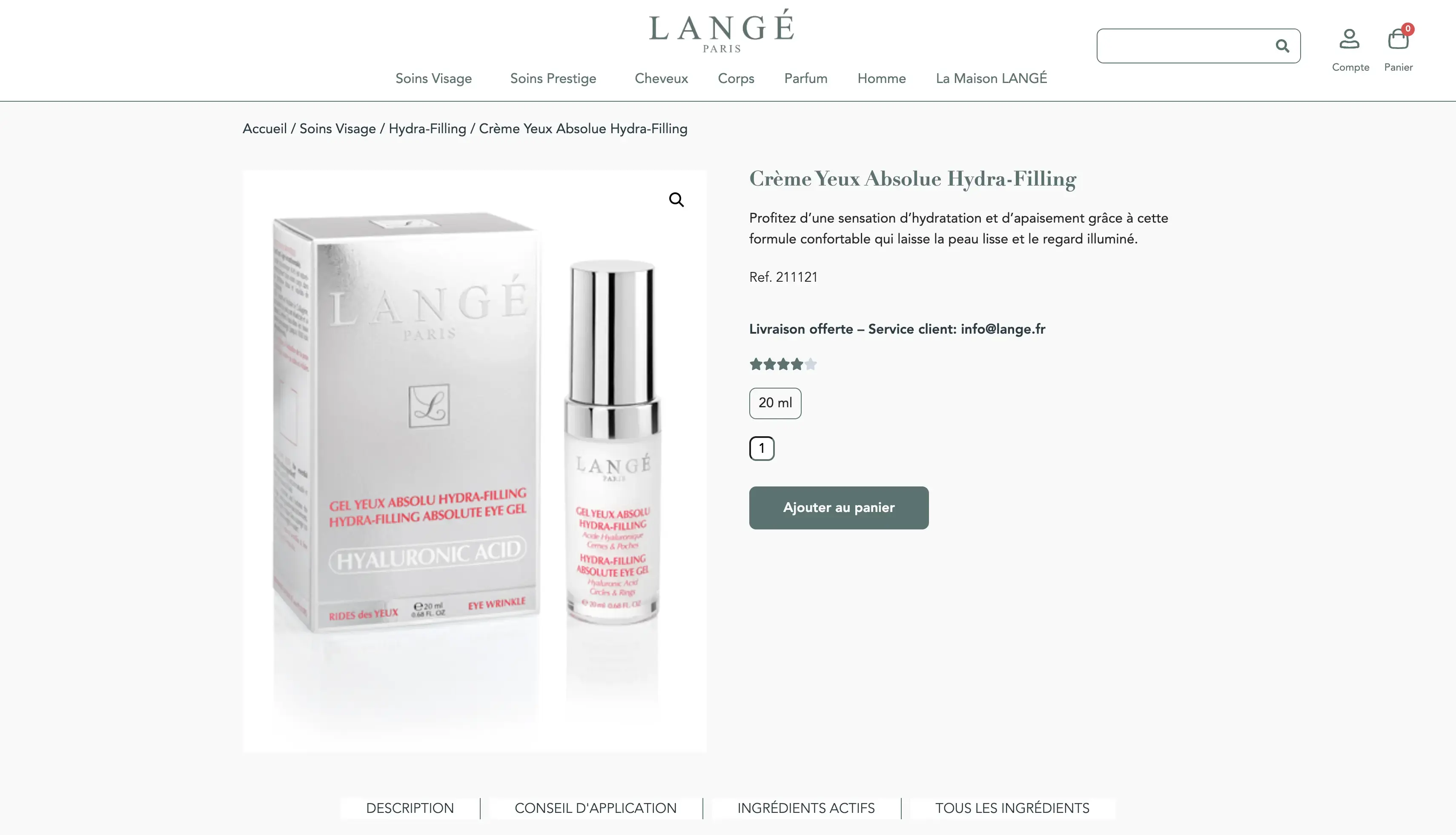 Langé : Développement d’un site e-commerce WordPress avec design personnalisé depuis maquette Figma.