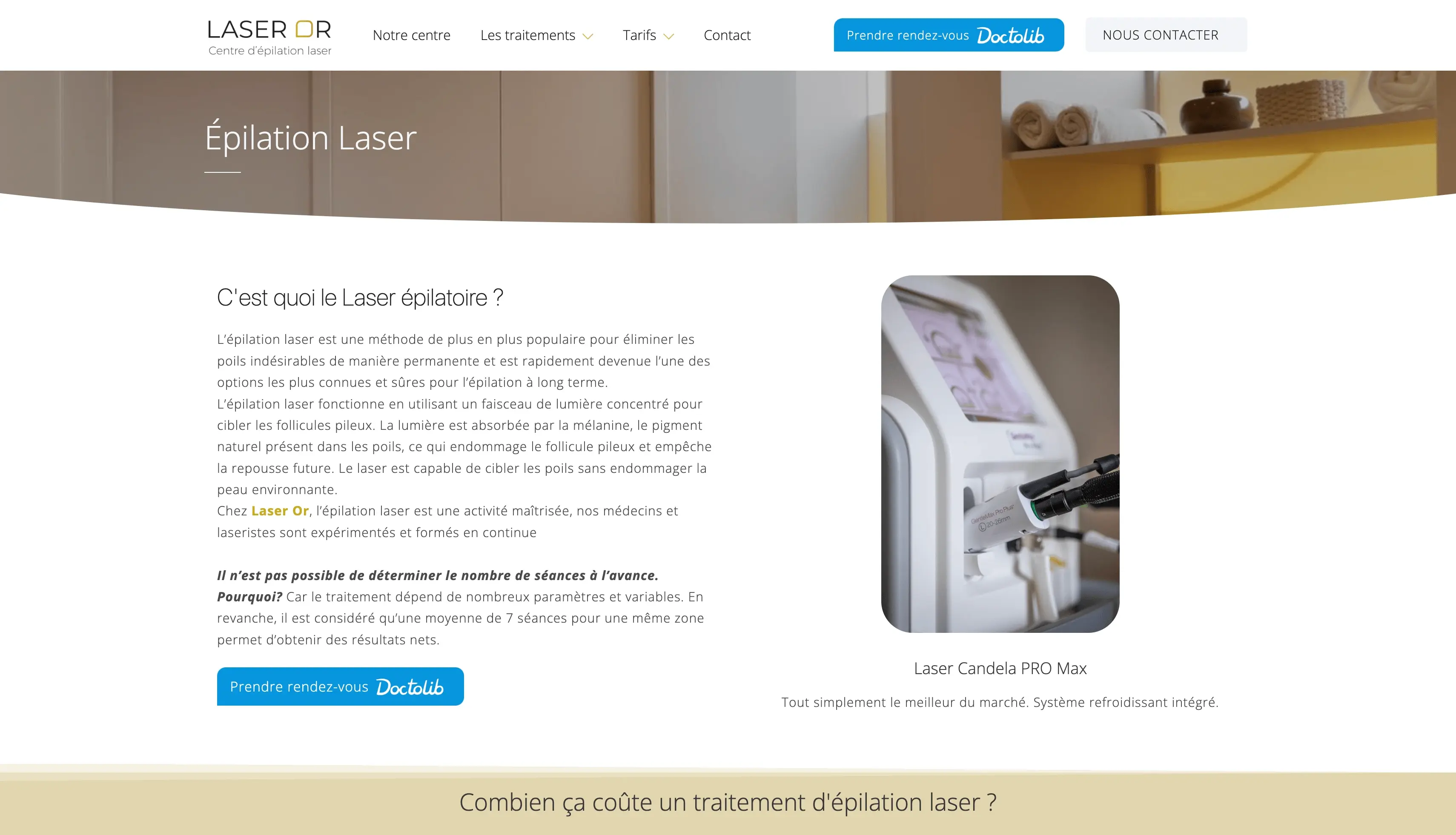 Laser Or : Conception d’un site vitrine pour mettre en lumière le savoir-faire en marquage laser et la prise de RDV en ligne.