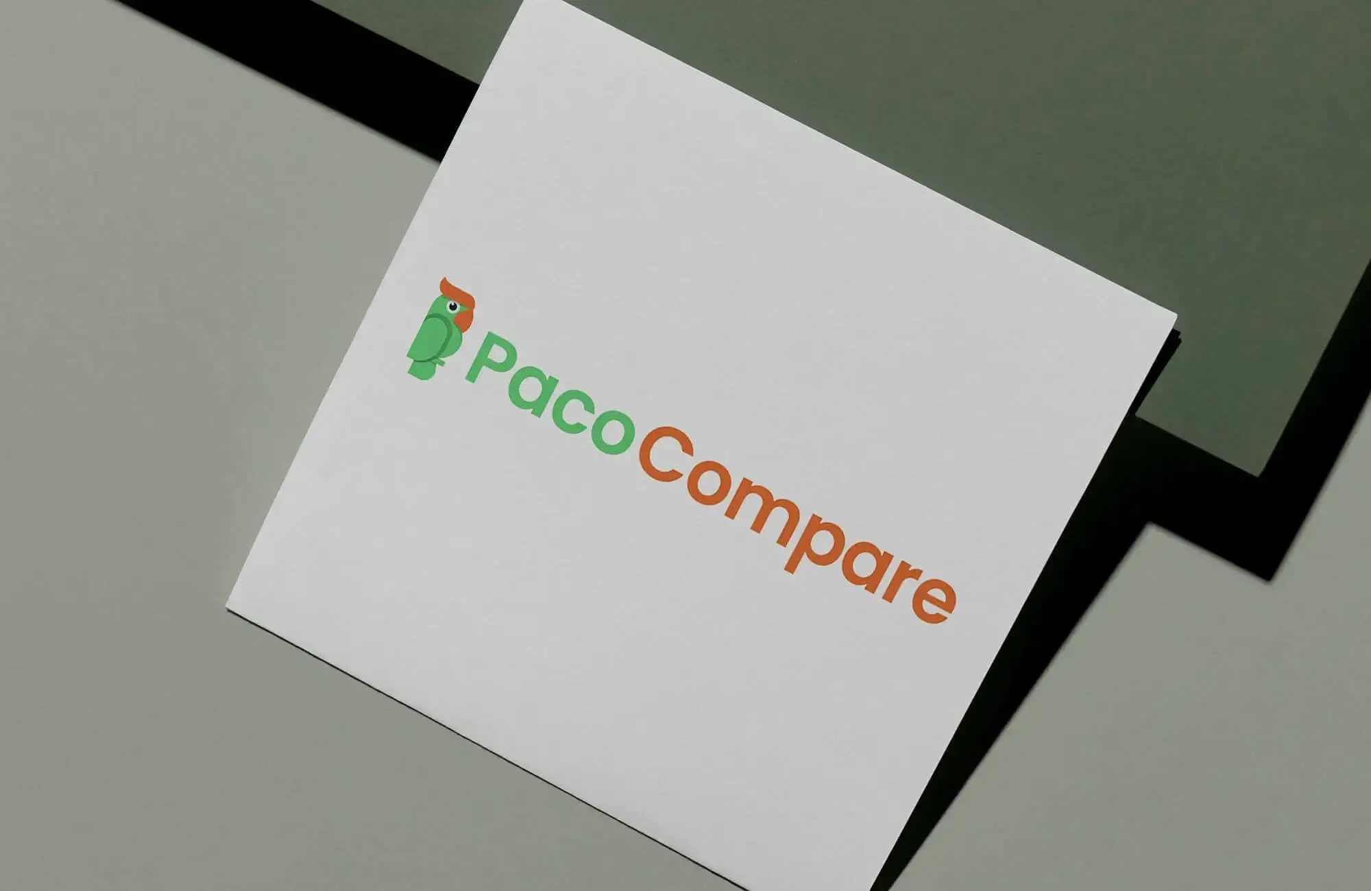 Paco Compare : Création d’un logo moderne pour une plateforme de comparaison en ligne.